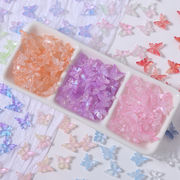 ガラスビーズ 蝶 ガラスパーツ ビーズパーツ アクセサリーパーツ ハンドメイド バタフライ グラデーション