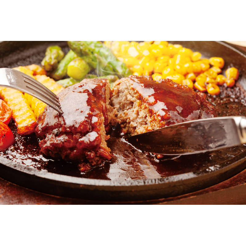 大阪・北新地Teppan×Wine『堀』監修 デミと和風のハンバーグセット dai-horihb6【直送品】送料無料