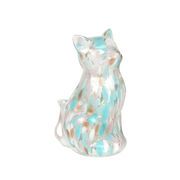 ☆マーブルガラスキャットライト ブルー　照明/電気/デスクライト/インテリア/卓上