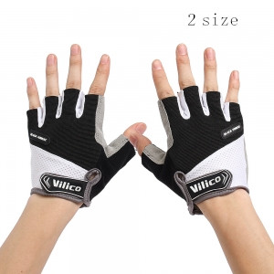 クッション付き ライディンググローブ【自転車/半指/通気性/滑り止め/クッション/フィンガーフック】