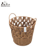 ■ダイカイ■　トーククランツ　フェイクPE　ハンドルバスケット　ラウンド