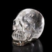 【一点物】　彫り物　ガーデンクォーツ　髑髏(スカル)　ブラジル産