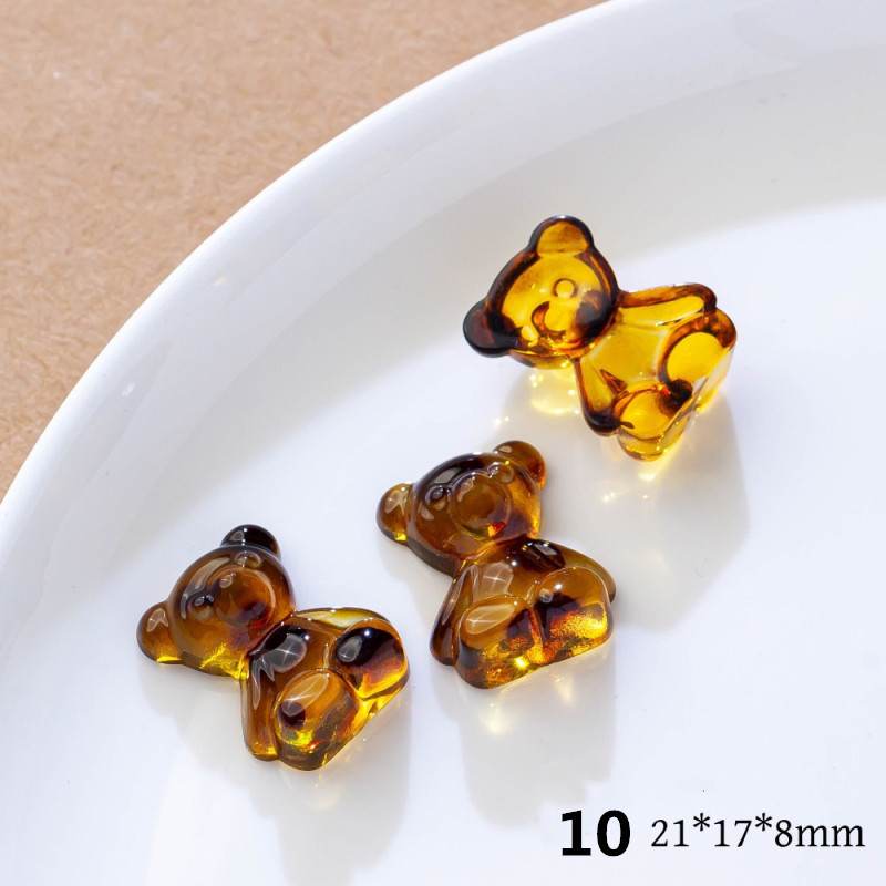 アクリル パーツ アクセサリーパーツ カボション ヒョウ柄