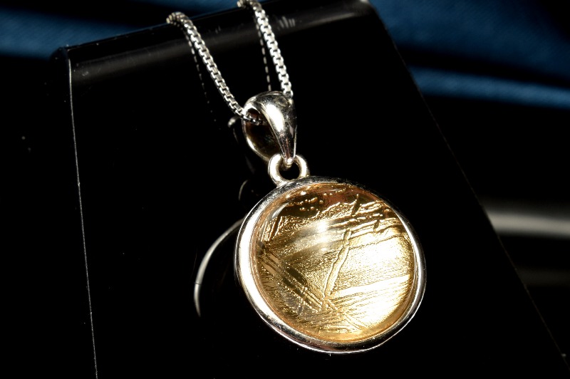 ギベオン(メテオライト隕石) 12mm ゴールドコーティング コイン ペンダントトップ 1個売り _PRG2355-2