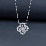 ネックレス モアサナイト レディース シルバー925 アクセサリー クローバー ジュエリー ギフト