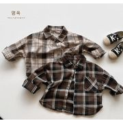 2025秋新品 い韓国風子供服  ワイシャツ ベビー服 キッズ 長袖 トップス80-130cm 2色