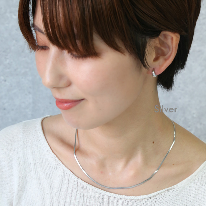 K18 ピアス キャッチレスフープピアス Jewel VOX ピアス キャッチレス ワンタッチ式 金属アレルギー対応 18K