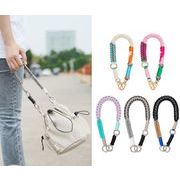 ファッション小物　スマホロープ ショルダー紐　フラワー　ファブリック