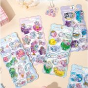 手作り DIY ぷくぷく ボンボンシール 3Dステッカー 立体ステッカー 粘着シール スパンコール