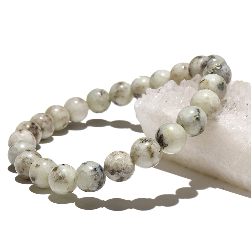 日本銘石】愛媛県産 杉石（スギライト）ブレスレット 丸玉 証明書付き