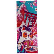 福まねき猫_和ぽっぷ百景 写楽　日本手ぬぐい