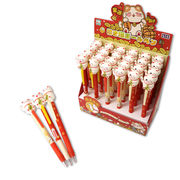 ＜ステーショナリー＞金運UP!!　金運UP!招き猫ボールペン 3種アソート　No.301-405