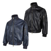 メンズファッション PU ジャケット 男女兼用 ストリート系 防寒アウター 秋冬 2025新作★全2色