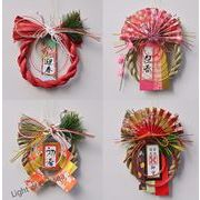 正月 〆飾り しめ飾り　水引 しめ縄リース しめ縄 正月飾り  信濃結び飾り お正月グッズ 4色