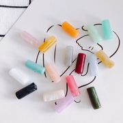 ビーズ パーツ アクリルビーズ アクセサリーパーツ ハンドメイド アクリル素材 チャーム 円柱 穴あり diy