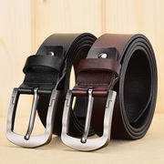 メンズ      ピンバックル    本革ベルト        百搭款 2色