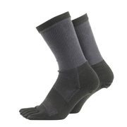 ASHITOMO WORKING SOCKS ムレ対策ソックス 5本指クルー25-27cm2足組ダーク SWMC-D52