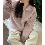 今季マストバイ   気質   おしゃれ   厚手  ピンク  ラムスキン    スウェット  パーカー