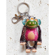 牛革　ぷっくりキーホルダー