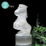 彫り物　セレナイト　馬　干支　午