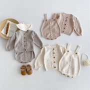 2025秋新作　子供服　キッズ　アラン　カーディガン　ニット　ロンパース　可愛い　おしゃれ　セーター