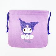 特価商品　クロミ　サガラ刺繍巾着ポーチ