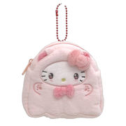 サンリオ ダイカット ミニ ポーチ ねこねこおばけ ハローキティ ピンク【小ロット販売】