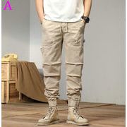 カジュアルパンツ 通勤パンツ オーバーオール ゆったりパンツ 夏パンツ メンズパンツ ロングパンツ