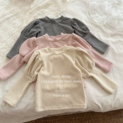 【2025秋冬新品】韓国風子供服  キッズ服  長袖 インナー  Tシャツ  80m-130cm  3色