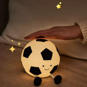 サッカーボール シリコンナイトライト 小夜灯 USB充電式