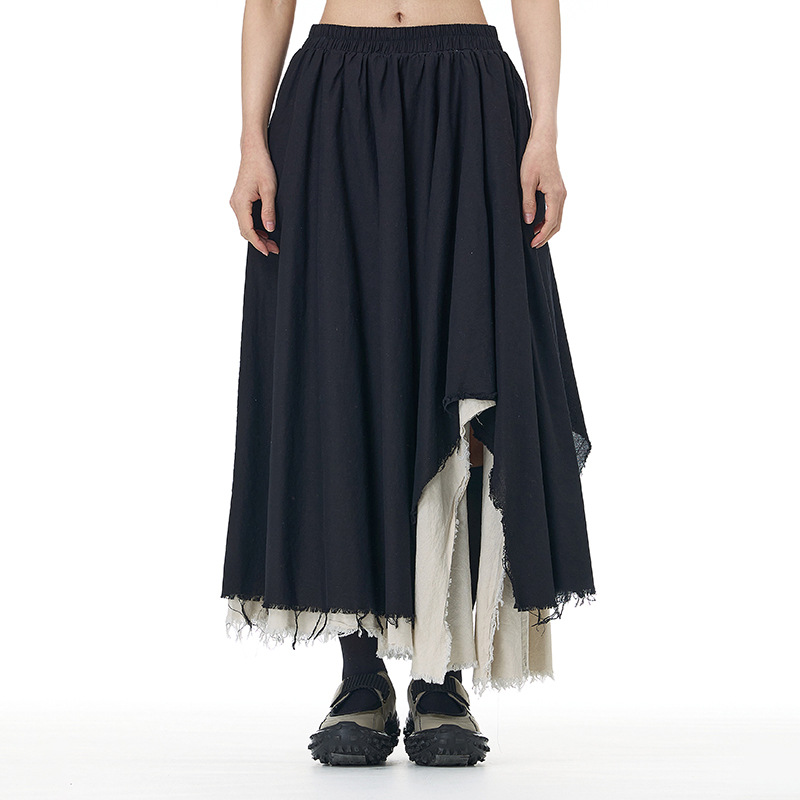 初回送料無料　オリジナルアンバランス半身スカート　レディースファッション人気トレンド