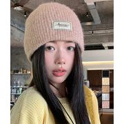 【日本倉庫即納】 ロゴニット帽子レディース ニットキャップ