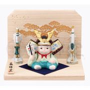 【ご紹介します！やきものの街、瀬戸市発祥のブランド！薬師窯！】彩絵子ども大将(平飾り)