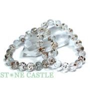 ☆高品質☆【ブレスレット】ガーネット＆グリーントルマリンインクォーツ (3A) (約10～10.5mm)