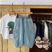 2025冬新作 子供服 保温 防寒パンツ ジーンズ 裏ボア キッズ服 ズボン 裏ボア  裏起毛 80-130cm