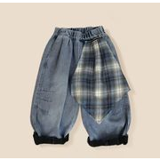2025冬新作 子供服 保温 防寒パンツ ジーンズ 裏ボア キッズ服 ズボン 裏ボア  裏起毛 90-140cm