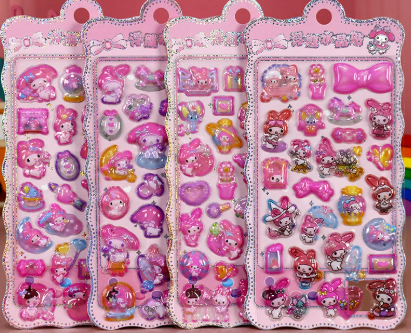 ぷくぷくシール ぷっくりシール 3Dステッカー 立体ステッカー エポキシステッカー　ヌイグルミ