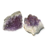 アメジスト原石 大粒 2個 ラフストーン 加工なし 天然石 2月 誕生石 原石 置物 石 鉱石