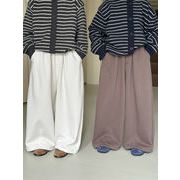 子供服　90~150cm　キッズパンツ　裏起毛　ワイド　スウェットパンツ　韓国キッズ服