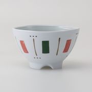 〈ＳＡＬＥ〉【有田焼】 二色十草 水切らくらく碗 緑・大　日本製