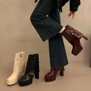 秋冬シューズ  ショートブーツ ブーツ  ハイヒール  お出かけ 靴  フェイクレザー