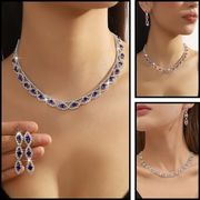 ネックレスイヤリングセット&ネックレスピアスセットE90100