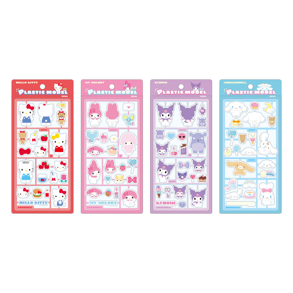 7月予定】 サンリオキャラクターズ プラスチックモデル風シール PM