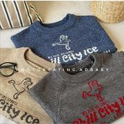 2025秋冬新作★韓国風子供服★ベビー服 ★キッズ服★アパレル★ニット 丸首のセーター 80-130