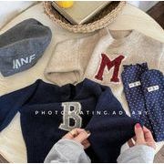 2025秋冬新作★韓国風子供服★ベビー服 ★キッズ服★アパレル★ニット 丸首のセーター 80-130