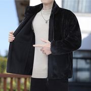 PQ0583 2025年冬新作 メンズ 厚手 裏起毛 アウター 防寒 コート スタンドカラー ジャケット
