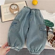 2025冬新作 子供服 ジーンズ 保温 防寒ズボン   キッズ服 ズボン  裏起毛 80-130cm