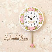 スプレンディッドローズ ラウンドウォールクロック★