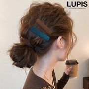 ヘアアクセサリー ヘアピン ぱっちんピン パッチンピン スリーピン ニット ワンカラー シンプル 秋冬
