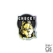 チャッキー ホログラムステッカー フェイス 映画 チャイルド・プレイ スマホ アメリカ グッズ CP-019